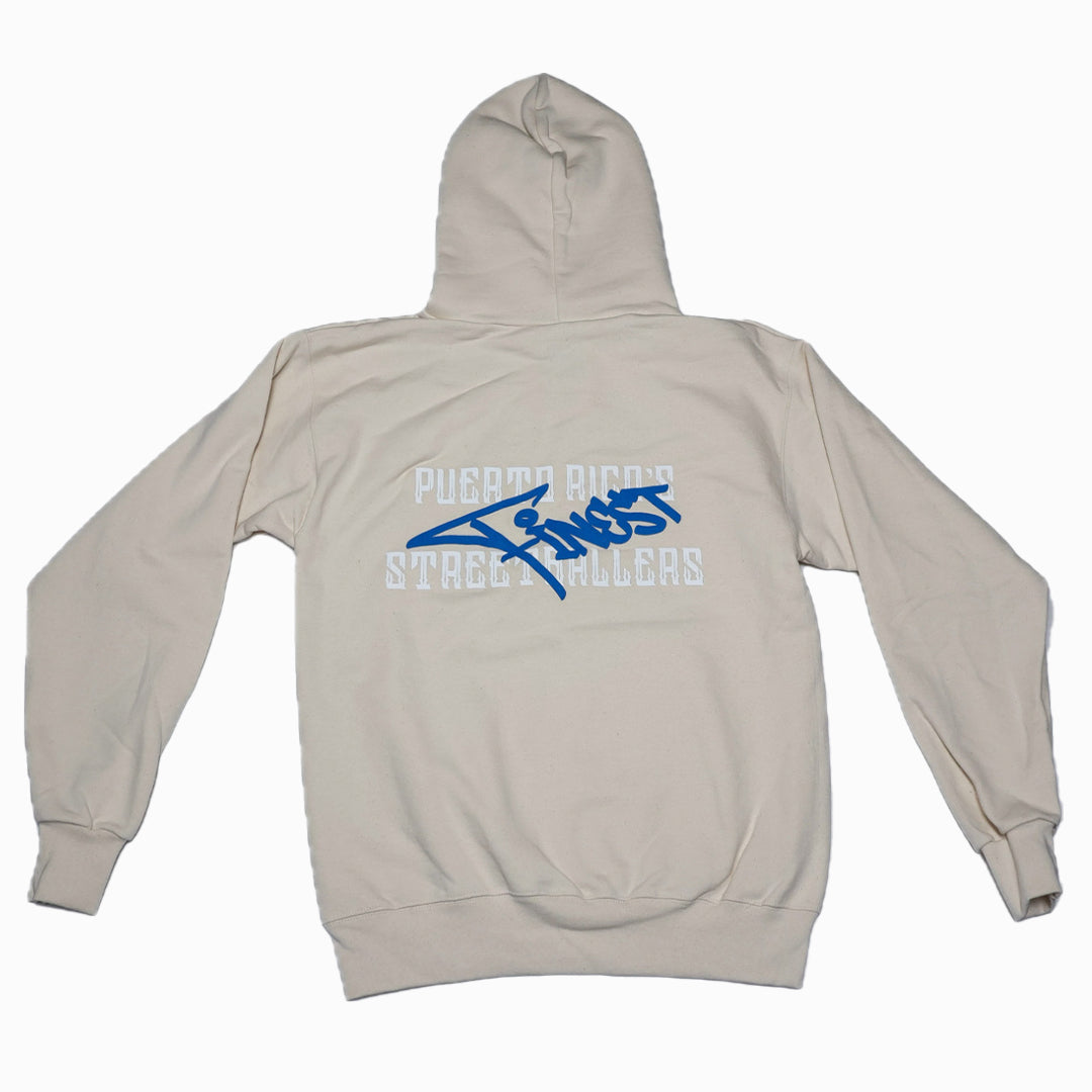 TRUE BUCKETS BLUE/CREAM HOODIE – Puerto Rico’s Streetballers