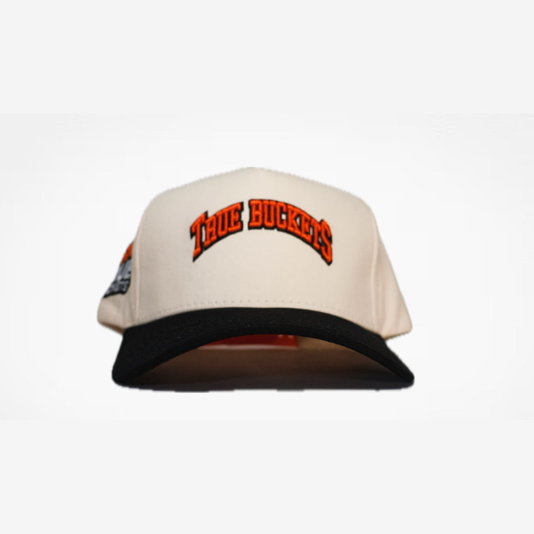 TRUE BUCKETS LOGO CAP – BLACK/ORANGE